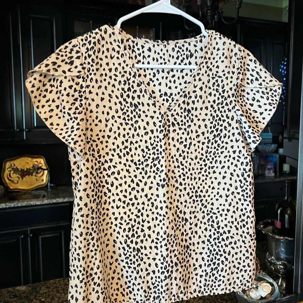 Leopard Print Women's Top